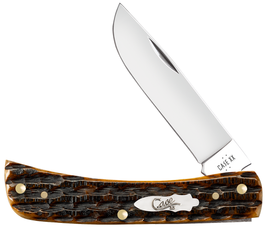 W.R. Case XX Knives Sod Buster Jr Kinfolks Jig Molasses Bone 12774 Stainless Pocket Knife