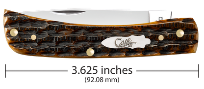 W.R. Case XX Knives Sod Buster Jr Kinfolks Jig Molasses Bone 12774 Stainless Pocket Knife
