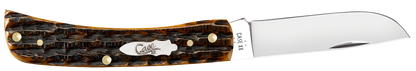 W.R. Case XX Knives Sod Buster Jr Kinfolks Jig Molasses Bone 12774 Stainless Pocket Knife
