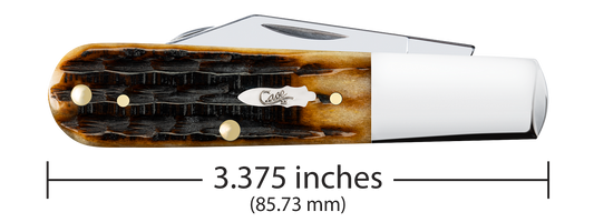 W.R. Case XX Knives Barlow Kinfolks Jig Molasses Bone 12775 Stainless Pocket Knife