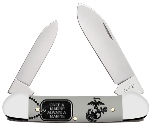 W.R. Case XX Knives Canoe U.S. Marines Gray Synthetic 13207 Pocket Knife