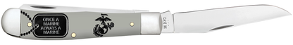 W.R. Case XX Knives Trapper U.S. Marines Gray Synthetic 13208 Pocket Knife