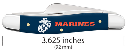 W.R. Case XX Knives Stockman U.S. Marines Blue Synthetic 13209 Stainless Pocket Knife