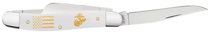 W.R. Case XX Knives Stockman U.S. Marines White Synthetic 13212 Stainless Pocket Knife