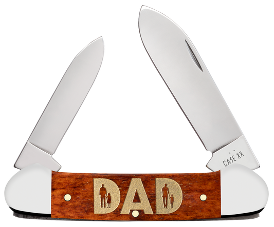 W.R. Case XX Knives Canoe DAD Chestnut Bone 13362 Stainless Pocket Knife