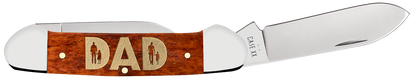 W.R. Case XX Knives Canoe DAD Chestnut Bone 13362 Stainless Pocket Knife