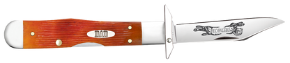 W.R. Case XX Knives Cheetah Cub DAD Tequila Sunrise Bone 13363 Stainless Pocket Knife