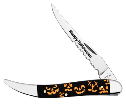 W.R. Case XX Knives Medium Toothpick Halloween Black Synthetic 13364 Stainless Pocket Knife