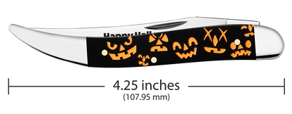 W.R. Case XX Knives Medium Toothpick Halloween Black Synthetic 13364 Stainless Pocket Knife