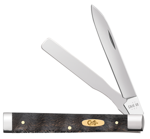 W.R. Case XX Knives Baby Doc Black Curly Oak Wood 14007 Stainless Pocket Knife