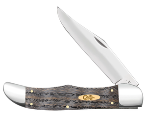 W.R. Case XX Knives Folding Hunter Black Curly Oak Wood 14008 Stainless Pocket Knife