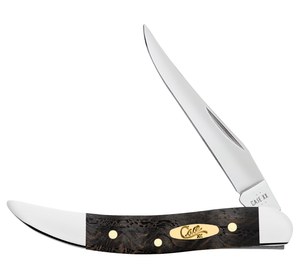 W.R. Case XX Knives Toothpick Black Curly Oak Wood 14009 Stainless Pocket Knife