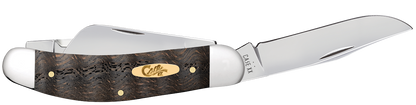 W.R. Case XX Knives Sowbelly Stockman Black Curly Oak Wood 14011 Stainless Pocket Knife