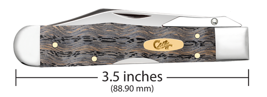 W.R. Case XX Knives Cheetah Cub Black Curly Oak Wood 14013 Stainless Pocket Knife