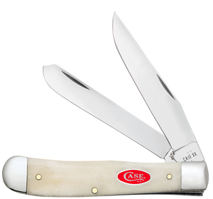 W.R. Case XX Knives Trapper Smooth Natural Bone 14020 Stainless Pocket Knife