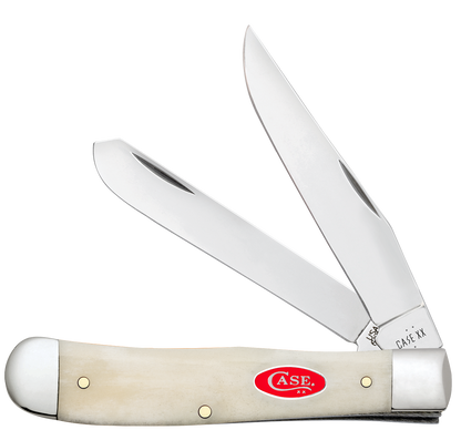 W.R. Case XX Knives Trapper Smooth Natural Bone 14020 Stainless Pocket Knife