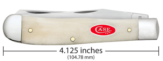 W.R. Case XX Knives Trapper Smooth Natural Bone 14020 Stainless Pocket Knife