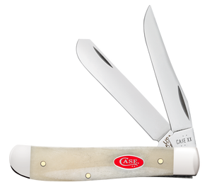 W.R. Case XX Knives Mini Trapper Smooth Natural Bone 14021 Stainless Pocket Knife