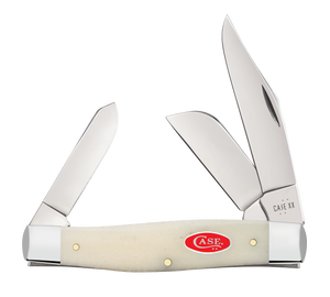 W.R. Case XX Knives Large Stockman Smooth Natural Bone 14025 Stainless Pocket Knife