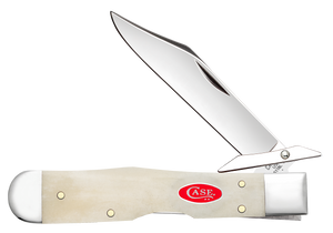 W.R. Case XX Knives Cheetah Cub Gator Jig Natural Bone 14026 Stainless Pocket Knife