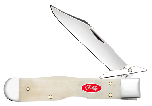 W.R. Case XX Knives Cheetah Cub Gator Jig Natural Bone 14026 Stainless Pocket Knife
