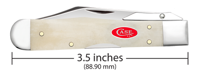 W.R. Case XX Knives Cheetah Cub Gator Jig Natural Bone 14026 Stainless Pocket Knife