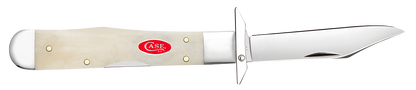 W.R. Case XX Knives Cheetah Cub Gator Jig Natural Bone 14026 Stainless Pocket Knife
