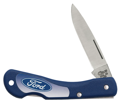 W.R. Case XX Knives Mini Blackhorn Ford Blue Synthetic 14340 Stainless Pocket Knife