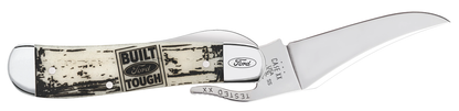 W.R. Case XX Knives Russlock 'Built Ford Tough' Natural Bone 14341 Pocket Knife