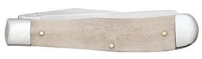 W.R. Case XX Knives U.S. Army Trapper 15053 Smooth Natural Bone Stainless Steel Pocket Knife