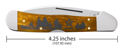 W.R. Case XX Knives Copperlock U.S. Army Antique Bone 15064 Stainless