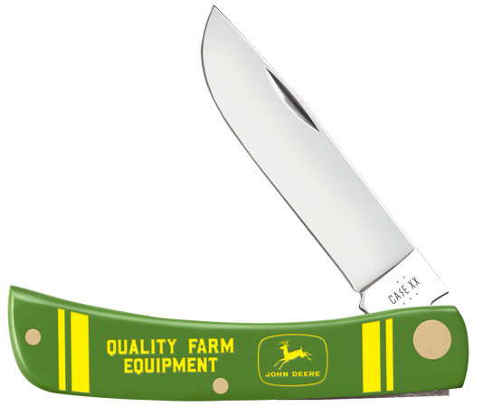W.R. Case XX Knives Sod Buster Jr Green John Deere 15800 Stainless Pocket Knife