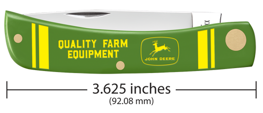W.R. Case XX Knives Sod Buster Jr Green John Deere 15800 Stainless Pocket Knife