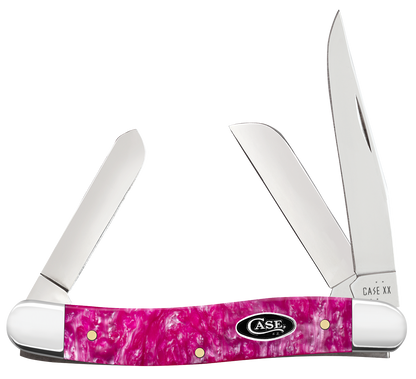 W.R. Case XX Knives Stockman Pink Crackle Kirinite 16161 Stainless Pocket Knife