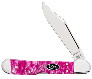 W.R. Case XX Knives Mini Copperlock Pink Crackle Kirinite 16162 Stainless Pocket Knife