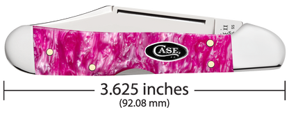 W.R. Case XX Knives Mini Copperlock Pink Crackle Kirinite 16162 Stainless Pocket Knife