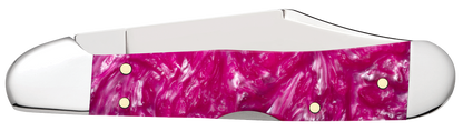 W.R. Case XX Knives Mini Copperlock Pink Crackle Kirinite 16162 Stainless Pocket Knife