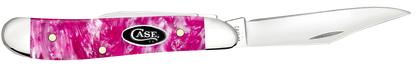 W.R. Case XX Knives Peanut Pink Crackle Kirinite 16163 Stainless Pocket Knife