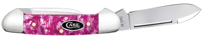 W.R. Case XX Knives Butterbean Pink Crackle Kirinite 16164 Stainless Pocket Knife