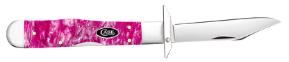 W.R. Case XX Knives Cheetah Cub Pink Crackle Kirinite 16166 Stainless Pocket Knife