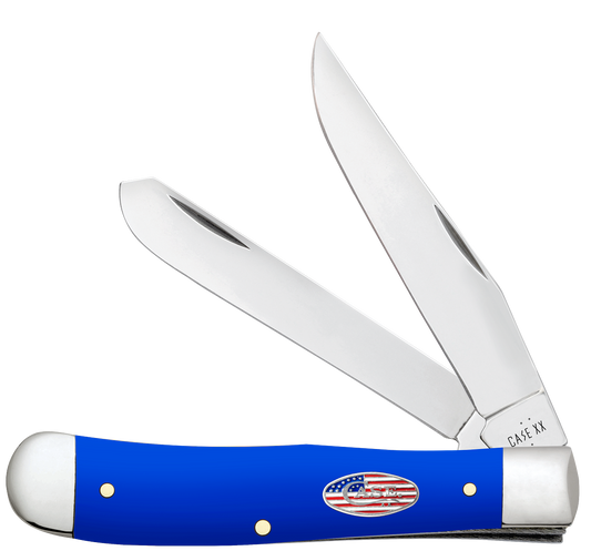 W.R. Case XX Knives Trapper Royal Blue Synthetic 16400 Stainless Pocket Knife