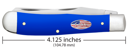 W.R. Case XX Knives Trapper Royal Blue Synthetic 16400 Stainless Pocket Knife