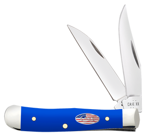 W.R. Case XX Knives Tiny Trapper Royal Blue Synthetic 16401 Stainless Pocket Knife