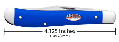 W.R. Case XX Knives Slimline Trapper Royal Blue Synthetic 16403 Stainless Pocket Knife