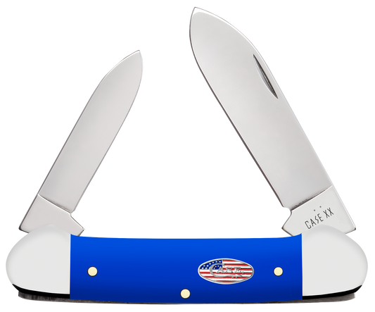 W.R. Case XX Knives Canoe Royal Blue Synthetic 16404 Stainless Pocket Knife
