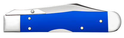 W.R. Case XX Knives Cheetah Cub Royal Blue Synthetic USA 16406 Stainless Pocket Knife