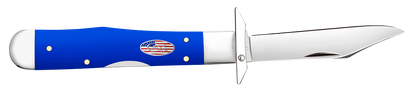 W.R. Case XX Knives Cheetah Cub Royal Blue Synthetic USA 16406 Stainless Pocket Knife