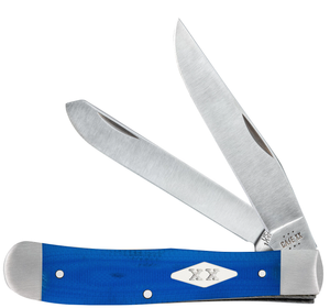 W.R. Case XX Knives Trapper Blue G-10 Satin Stainless 16750 Pocket Knife
