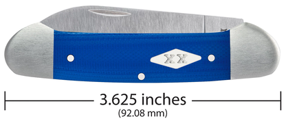 W.R. Case XX Knives Canoe Blue G-10 Satin Stainless 16753 Pocket Knife