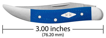 W.R. Case XX Knives Toothpick Blue G-10 Satin Stainless 16755 Pocket Knife